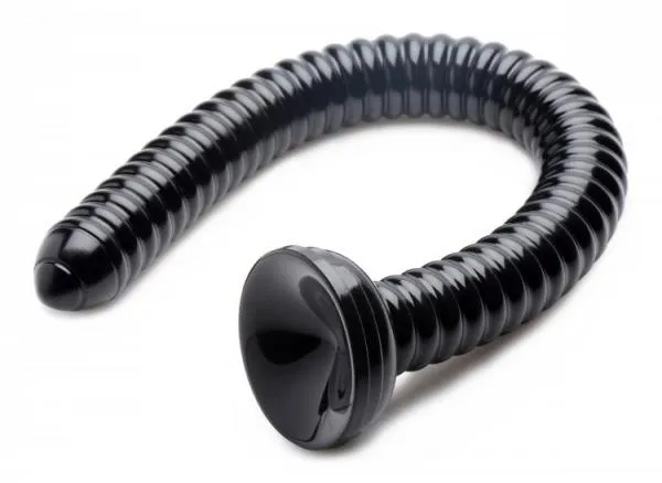Hosed Ribbed 19 Inches Anal Dildo Black Hosed Anal Hosed Ribbed 19 Inches Anal Dildo Black Hosed Anal