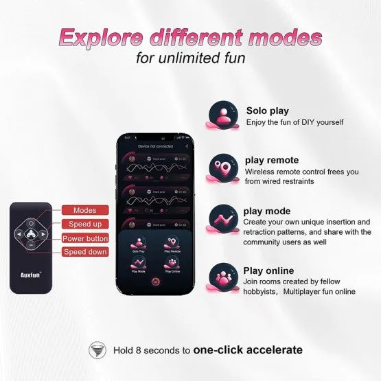 Own Pleasures Automatic Sex Machine Dildo Machine with Bluetooth App Control Female Sex Toys