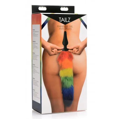 Anal Rainbow Tail Plug Tailz