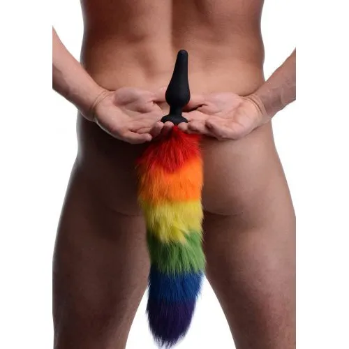 Anal Rainbow Tail Plug Tailz