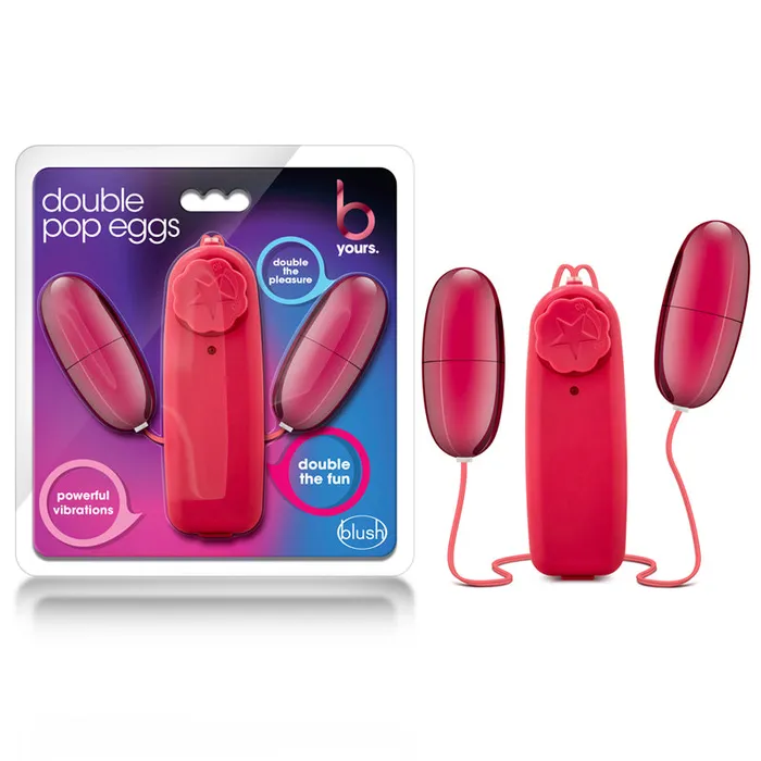 Blush Vibrators B Yours Double Pop Eggs Cerise