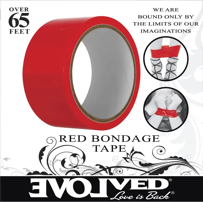 Evolved Love Is Back Bondage Tape 65 Feet Red The Evolved Company Vibrators