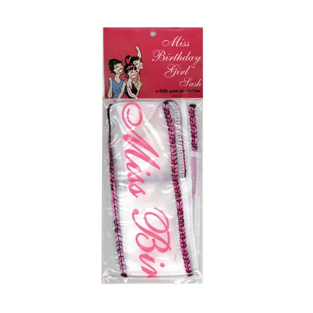 Vibrators Sash Miss Birthday Girl Little Genie Productions