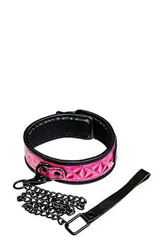Vibrators Sinful Adjustable Vinyl Collar Pink Sinful