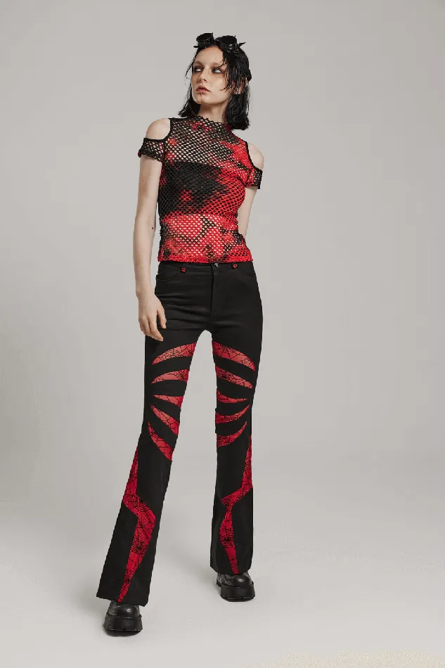 EVEs SECRETS Vibrators Stylish Mesh Tee with Punk Vibe in Vibrant TieDye Shades