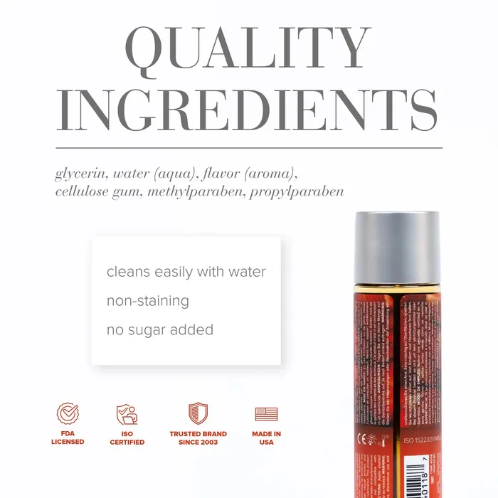 Lubricants Jo Jo STRAWBERRY KISSES Water Based Flavoured Lubricant 1oz 30ml