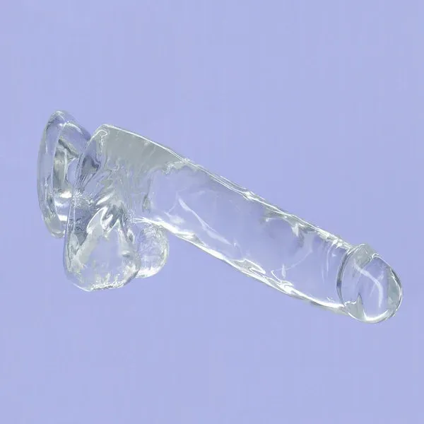Addiction Addiction Crystal 8 Clear Dildo with Balls Dildos