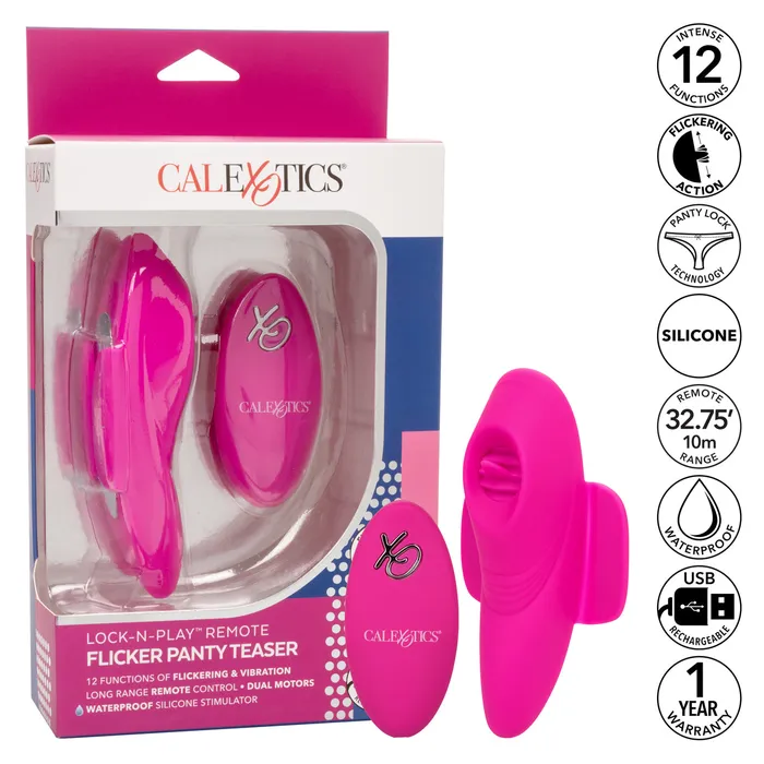 CalExotics Female Sex Toys LockNPlay Remote Flicker Panty Teaser