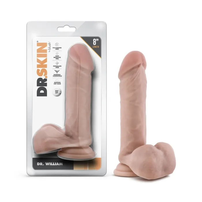 Dildos Blush 8 Inch Dildo With Balls Beige