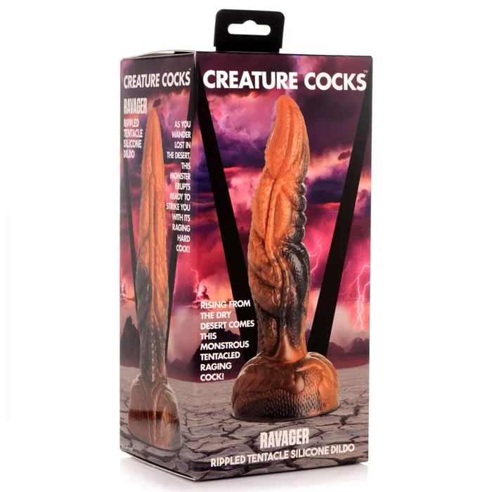 Dildos Ravager Rippled Tentacle Silicone Creature Dildo XR Brands