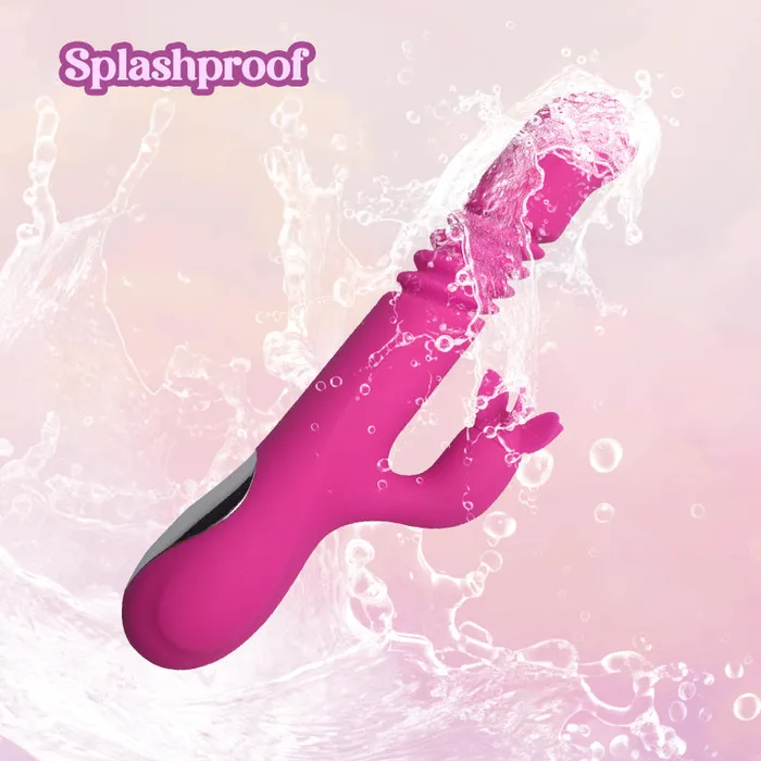 Female Sex Toys FRISKY BUSINESS SG Propeller Spin n Thrill 4in1 Dual Vibrator