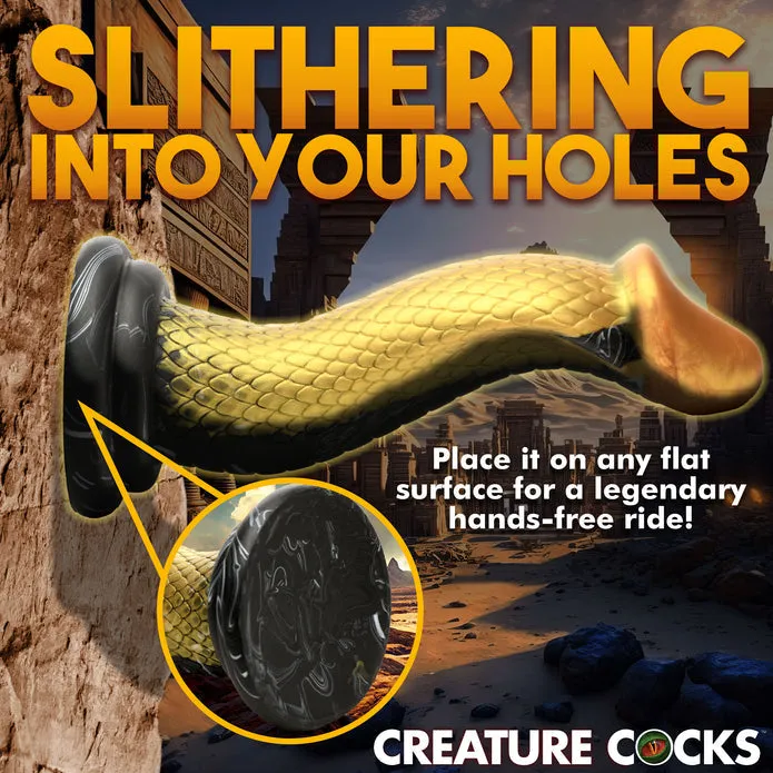Golden Snake Silicone Creature Dildo XR Brands Dildos