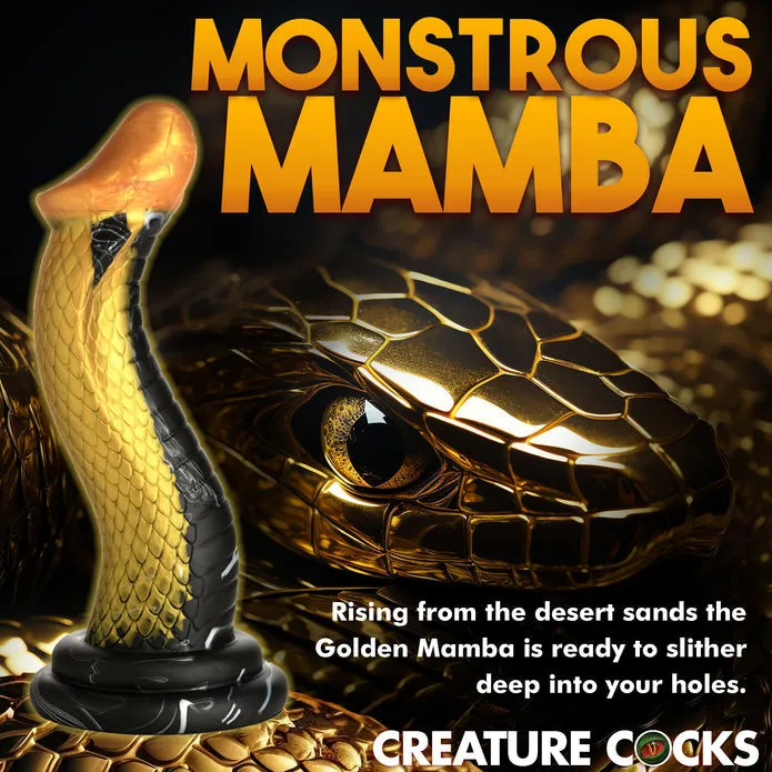 Golden Snake Silicone Creature Dildo XR Brands Dildos