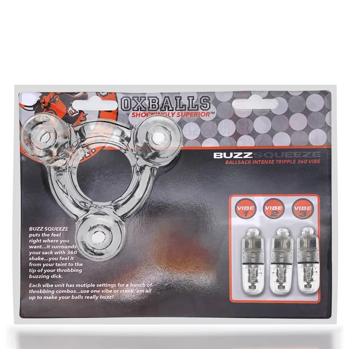 Male Sex Toys Oxballs Oxballs Buzz Squeeze Ball Stretcher Clear Male Sex Toys Oxballs Oxballs Buzz Squeeze Ball Stretcher Clear
