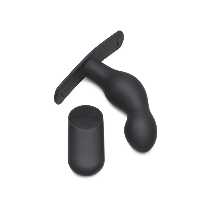 Master Series Master Series PSpot Plugger Silicone Prostate Vibrating Butt Plug Set with Harness Anal