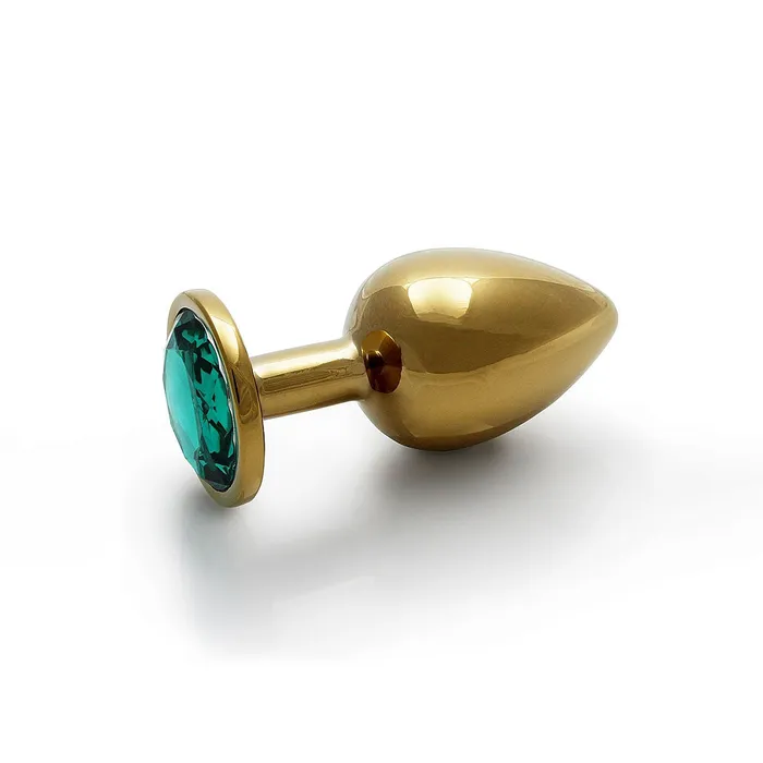 Shots America Anal Round Gem Butt Plug Large Emerald Green