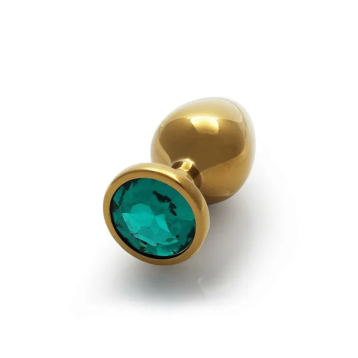 Shots America Anal Round Gem Butt Plug Large Emerald Green