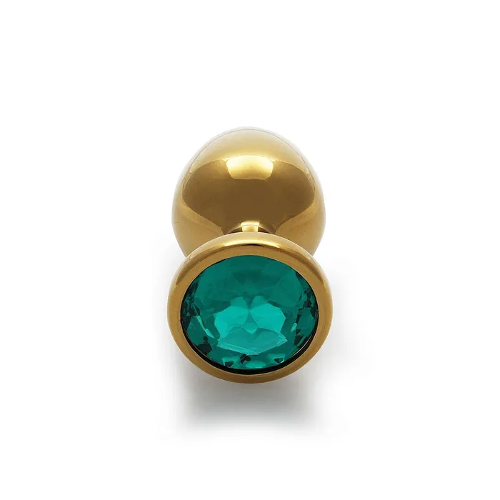 Shots America Anal Round Gem Butt Plug Large Emerald Green