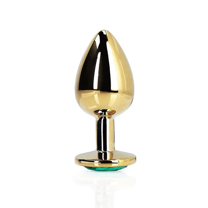 Shots America Anal Round Gem Butt Plug Large Emerald Green