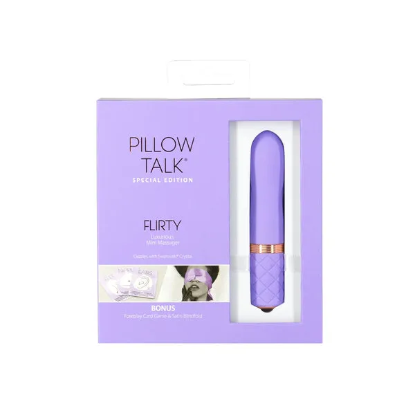 Vibrators Pillow Talk Pillow Talk Flirty Luxurious Rechargeable Mini Massager Purple